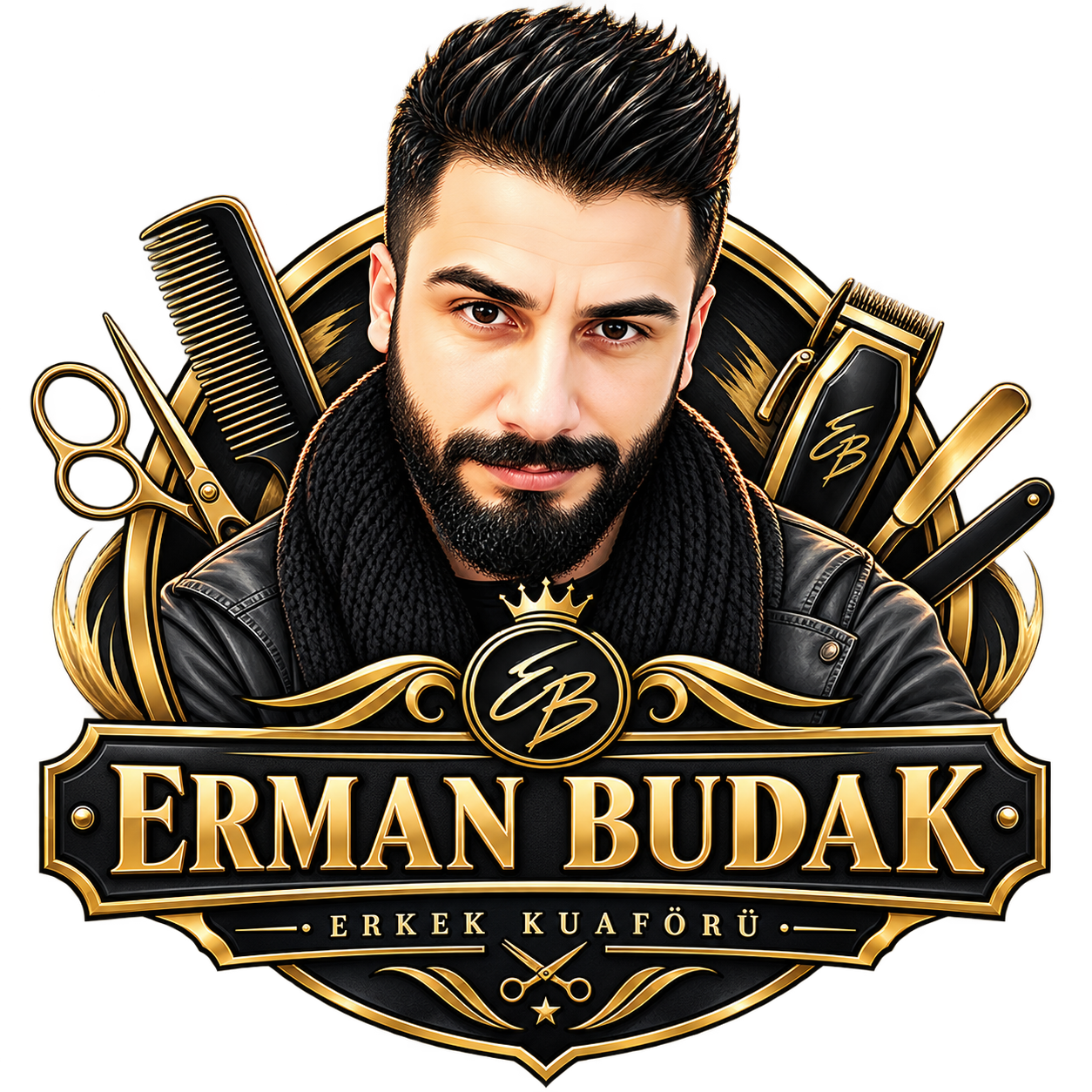 Erman Budak Erkek Kuaförü logosu